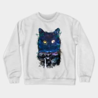 Night Cat Crewneck Sweatshirt